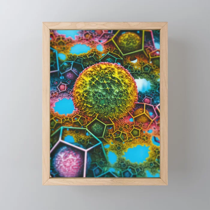 Springtime Plasma Rock. Framed Mini Art Print
by lovefi  