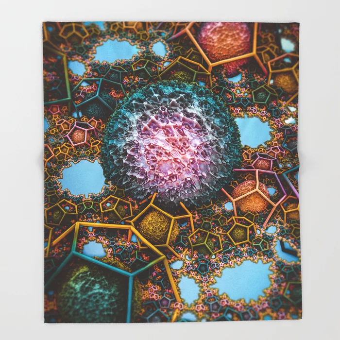 Springtime Plasma Rock IV. Abstract Design Throw Blanket
by lovefi  