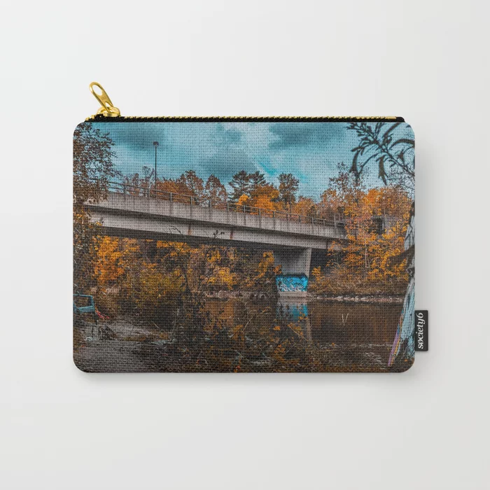 Autumn Bridge Photograph Carry-All Pouch
by lovefi 